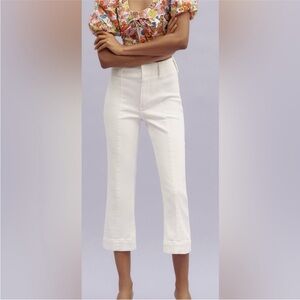 Pilcro Women's Cream Ankle Jeans